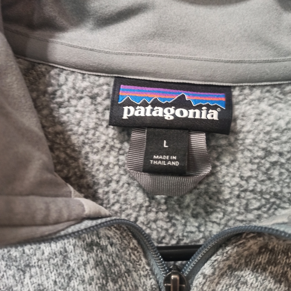 patagonia women's pullover better sweater quarter zip size medium gray color - Picture 6 of 16